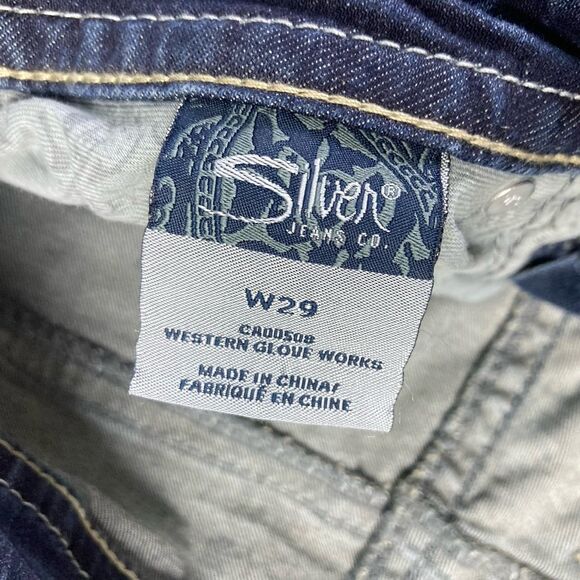 Silver Jeans Womens Sz 29 Blue Aiko Low Rise Capri Dark Wash Denim Pants NWT - Picture 6 of 8